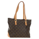 LOUIS VUITTON Monogram Cabas Piano Tote Bag M51148 LV Auth 188552SAV-1