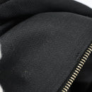 FENDI Hand Bag Suede Black Gold Auth 188554A-12