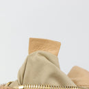 CELINE Hand Bag Leather Beige Gold Auth 188555-12