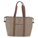 GUCCI GG Supreme Boston Bag PVC Beige Gold 012 1095 6080 Auth 188557-2