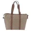 GUCCI GG Supreme Boston Bag PVC Beige Gold 012 1095 6080 Auth 188557-3