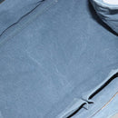 PRADA Canapa MM Hand Bag Canvas Blue Auth 188558-15