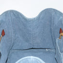 PRADA Canapa MM Hand Bag Canvas Blue Auth 188558-16