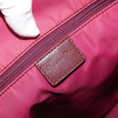 Christian Dior Trotter Canvas Tote Bag Red Silver Auth 188560-19