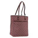 Christian Dior Trotter Canvas Tote Bag Red Silver Auth 188560-1