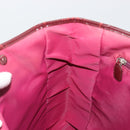 Christian Dior Trotter Canvas Tote Bag Red Silver Auth 188560-21