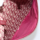 Christian Dior Trotter Canvas Tote Bag Red Silver Auth 188560-24