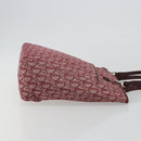 Christian Dior Trotter Canvas Tote Bag Red Silver Auth 188560-3