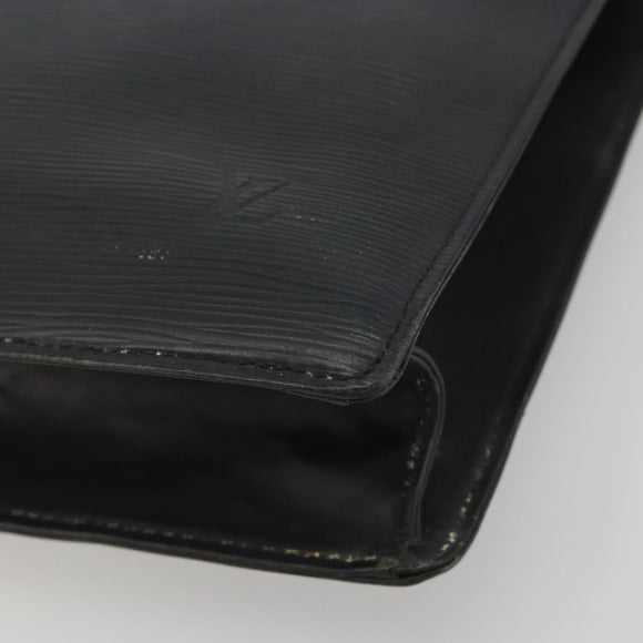 LOUIS VUITTON Epi Sac Plat Hand Bag Black M59082 LV Auth 188561