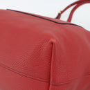 PRADA Tote Bag Leather Red Auth 188562A-9