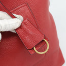 PRADA Tote Bag Leather Red Auth 188562A-10