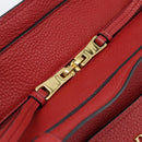 PRADA Tote Bag Leather Red Auth 188562A-18
