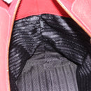 PRADA Tote Bag Leather Red Auth 188562A-21