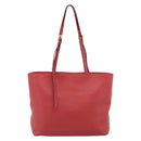PRADA Tote Bag Leather Red Auth 188562A-2