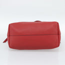 PRADA Tote Bag Leather Red Auth 188562A-5