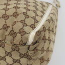 GUCCI GG Canvas Abbey Hand Bag Beige Gold Auth 188567A-10
