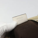 GUCCI GG Canvas Abbey Hand Bag Beige Gold Auth 188567A-22