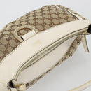 GUCCI GG Canvas Abbey Hand Bag Beige Gold Auth 188567A-6
