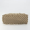 GUCCI GG Canvas Abbey Hand Bag Beige Gold Auth 188567A-9