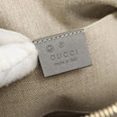 GUCCI Micro GG Canvas Guccissima Hand Bag Leather Gray Gold 449654 Auth 188568A-18