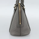 GUCCI Micro GG Canvas Guccissima Hand Bag Leather Gray Gold 449654 Auth 188568A-3