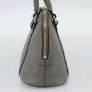 GUCCI Micro GG Canvas Guccissima Hand Bag Leather Gray Gold 449654 Auth 188568A-4