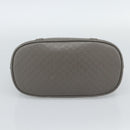 GUCCI Micro GG Canvas Guccissima Hand Bag Leather Gray Gold 449654 Auth 188568A-5