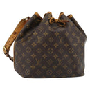 LOUIS VUITTON Monogram Petit Noe Shoulder Bag M42226 LV Auth 188569-1