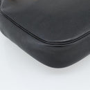 Christian Dior Shoulder Bag Leather Black Gold Auth 188570-16