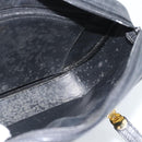 Christian Dior Shoulder Bag Leather Black Gold Auth 188570-18