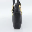 Christian Dior Shoulder Bag Leather Black Gold Auth 188570-4
