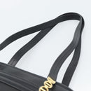 Christian Dior Shoulder Bag Leather Black Gold Auth 188570-8