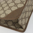 GUCCI GG Supreme Clutch Bag Clutch Bag PVC Beige Auth 188571-16