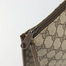 GUCCI GG Supreme Clutch Bag Clutch Bag PVC Beige Auth 188571-8