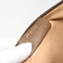 GUCCI GG Supreme Clutch Bag Clutch Bag PVC Beige Auth 188571-12
