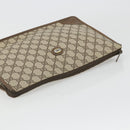 GUCCI GG Supreme Clutch Bag Clutch Bag PVC Beige Auth 188571-5