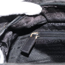 PRADA Hand Bag Nylon Black Silver Auth 188572-21