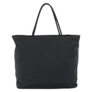 PRADA Hand Bag Nylon Black Silver Auth 188572-2