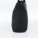 PRADA Hand Bag Nylon Black Silver Auth 188572-4