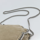 Stella MacCartney Chain Falabella Shoulder Bag polyester Beige Auth 188574A-10