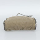 Stella MacCartney Chain Falabella Shoulder Bag polyester Beige Auth 188574A-11