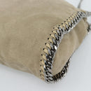 Stella MacCartney Chain Falabella Shoulder Bag polyester Beige Auth 188574A-12