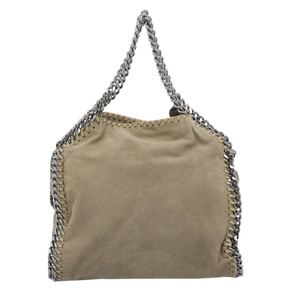 Stella MacCartney Chain Falabella Shoulder Bag polyester Beige Auth 188574A