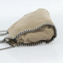 Stella MacCartney Chain Falabella Shoulder Bag polyester Beige Auth 188574A-4