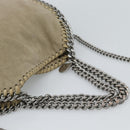 Stella MacCartney Chain Falabella Shoulder Bag polyester Beige Auth 188574A-7