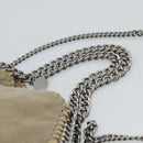 Stella MacCartney Chain Falabella Shoulder Bag polyester Beige Auth 188574A-8