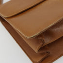 GUCCI Hand Bag Leather Beige Gold Auth 188578-15
