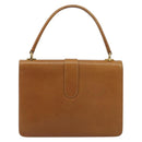 GUCCI Hand Bag Leather Beige Gold Auth 188578-2