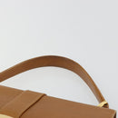 GUCCI Hand Bag Leather Beige Gold Auth 188578-14