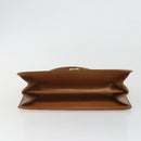 GUCCI Hand Bag Leather Beige Gold Auth 188578-5